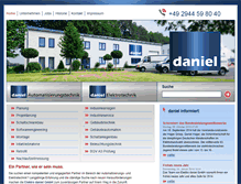 Tablet Screenshot of daniel-gmbh.de